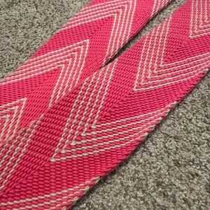 SALT hot pink chevron bag strap
